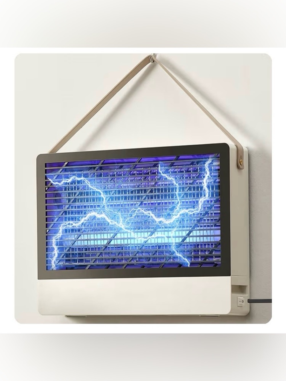 GeckoMan Quiet Hybrid Spectrum 20W Indoor Bug Zapper, White, New